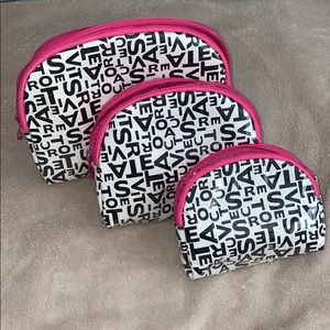 NWOT!! Victoria’s Secret 3-Piece Makeup Bag Set